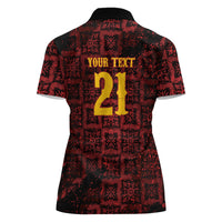 2026 Rugby Nations Series Custom Spain Women Polo Shirt Los Leones Iberian XV Heritage