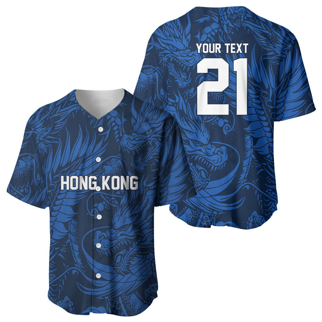 2026 Rugby Nations Series Custom Hong Kong Baseball Jersey Dragon Of The East Style