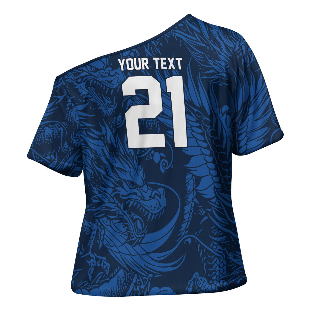 2026 Rugby Nations Series Custom Hong Kong Cross Shoulder Shirt Dragon Of The East Style