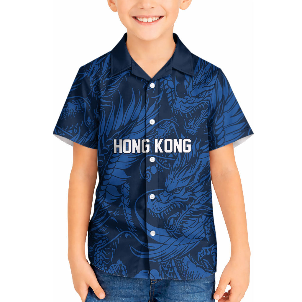 2026 Rugby Nations Series Custom Hong Kong Kid Hawaiian Shirt Dragon Of The East Style