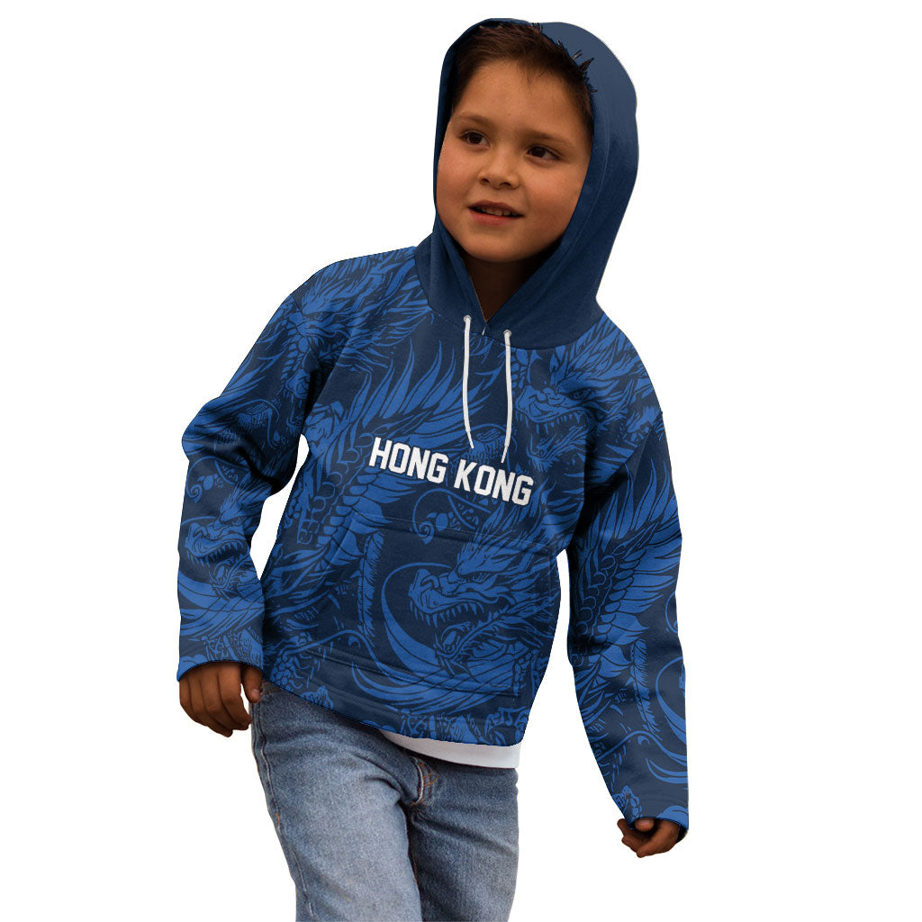 2026 Rugby Nations Series Custom Hong Kong Kid Hoodie Dragon Of The East Style