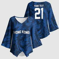 2026 Rugby Nations Series Custom Hong Kong Kimono Sleeve Blouse Dragon Of The East Style