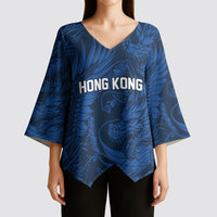2026 Rugby Nations Series Custom Hong Kong Kimono Sleeve Blouse Dragon Of The East Style