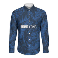 2026 Rugby Nations Series Custom Hong Kong Long Sleeve Button Shirt Dragon Of The East Style