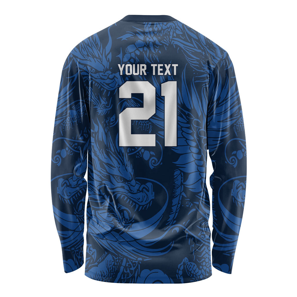 2026 Rugby Nations Series Custom Hong Kong Long Sleeve Shirt Dragon Of The East Style