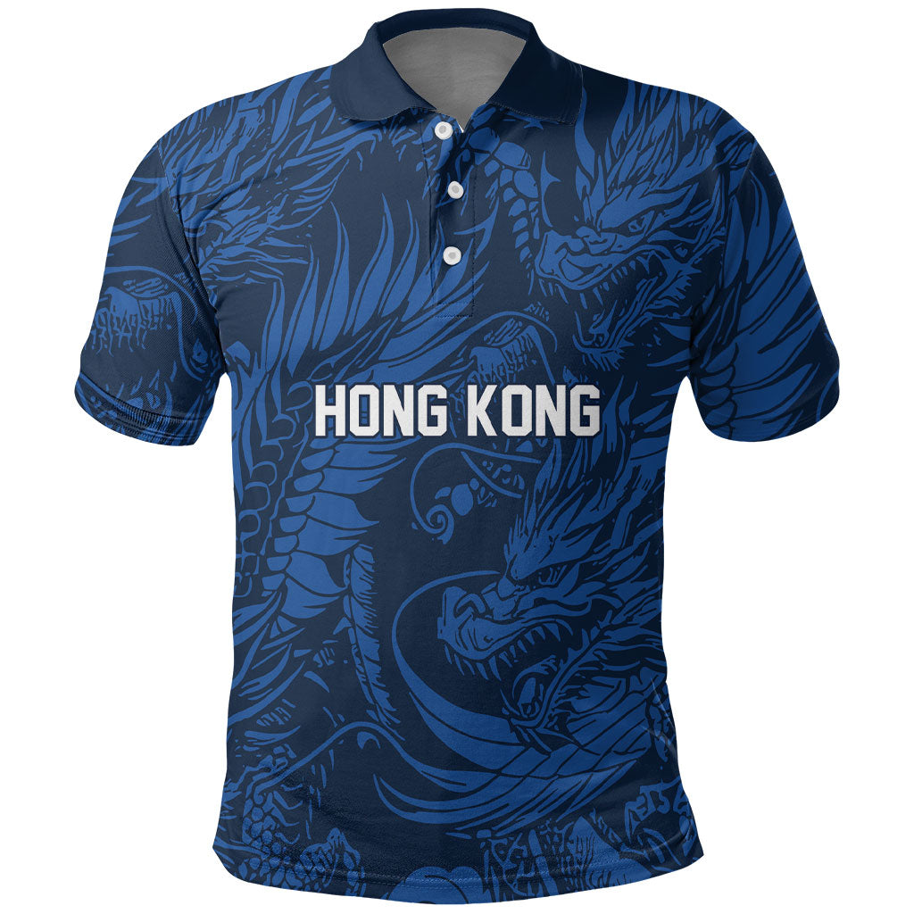 2026 Rugby Nations Series Custom Hong Kong Polo Shirt Dragon Of The East Style