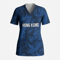 2026 Rugby Nations Series Custom Hong Kong Scrub Top Dragon Of The East Style