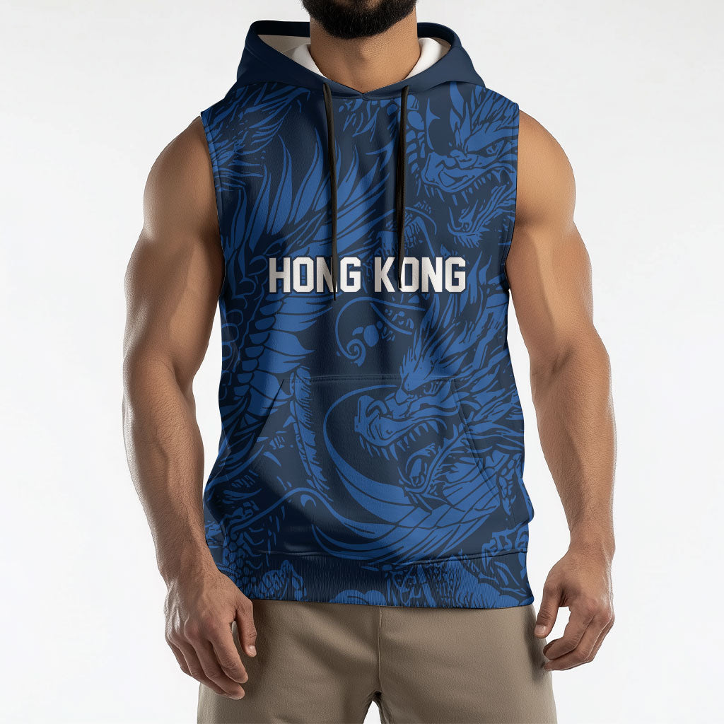 2026 Rugby Nations Series Custom Hong Kong Sleeveless Hoodie Dragon Of The East Style