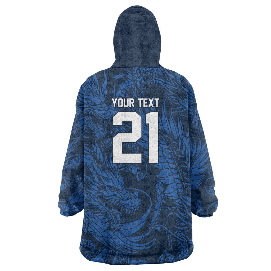 2026 Rugby Nations Series Custom Hong Kong Wearable Blanket Hoodie Dragon Of The East Style
