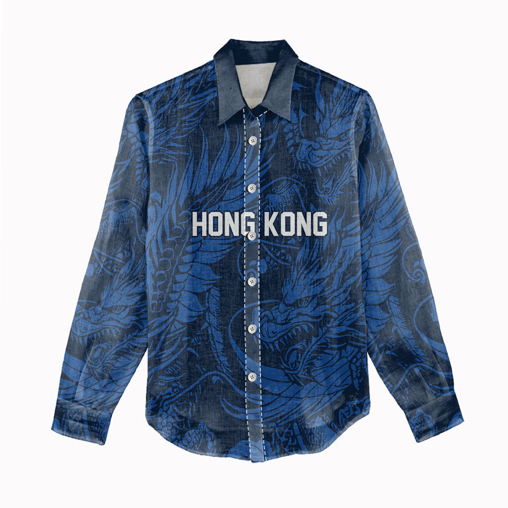 2026 Rugby Nations Series Custom Hong Kong Women Casual Shirt Dragon Of The East Style