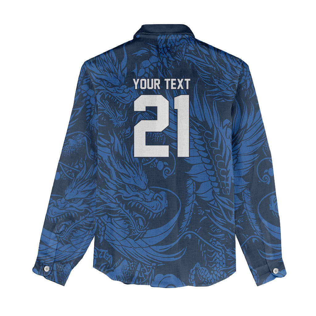 2026 Rugby Nations Series Custom Hong Kong Women Casual Shirt Dragon Of The East Style