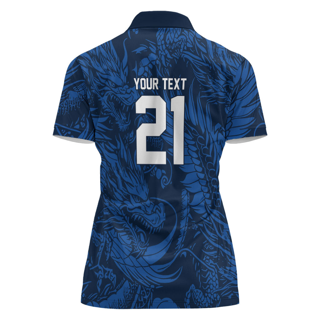 2026 Rugby Nations Series Custom Hong Kong Women Polo Shirt Dragon Of The East Style