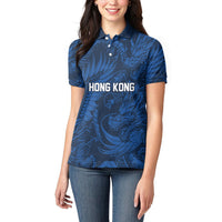 2026 Rugby Nations Series Custom Hong Kong Women Polo Shirt Dragon Of The East Style