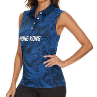 2026 Rugby Nations Series Custom Hong Kong Women Sleeveless Polo Shirt Dragon Of The East Style