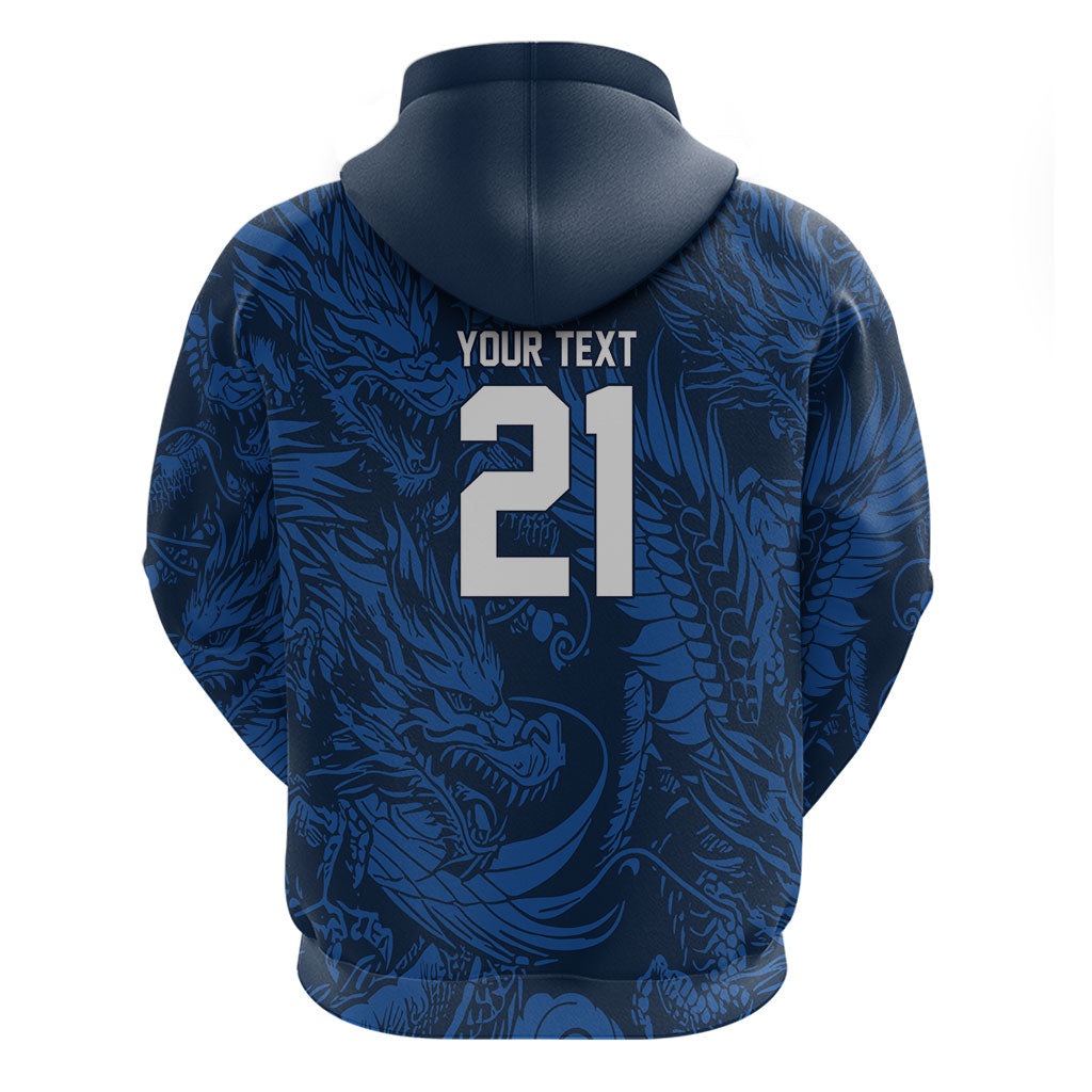 2026 Rugby Nations Series Custom Hong Kong Zip Hoodie Dragon Of The East Style