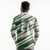 2026 Rugby Nations Series Custom Zimbabwe Long Sleeve Polo Shirt Great Sables Zimbabwe