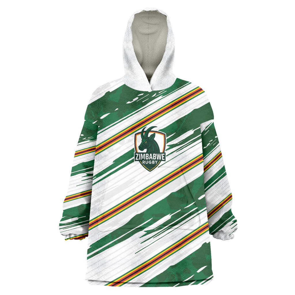2026 Rugby Nations Series Custom Zimbabwe Wearable Blanket Hoodie Great Sables Zimbabwe