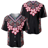 Africa Adenium Multiflorum Flowers Baseball Jersey Mix Native Tribal Pattern LT9 - Wonder Print Shop