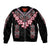 Africa Adenium Multiflorum Flowers Bomber Jacket Mix Native Tribal Pattern LT9 - Wonder Print Shop