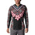 Africa Adenium Multiflorum Flowers Button Sweatshirt Mix Native Tribal Pattern LT9 - Wonder Print Shop