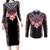 Africa Adenium Multiflorum Flowers Couples Matching Long Sleeve Bodycon Dress and Long Sleeve Button Shirt Mix Native Tribal Pattern LT9 - Wonder Print Shop