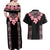 Africa Adenium Multiflorum Flowers Couples Matching Off Shoulder Maxi Dress and Hawaiian Shirt Mix Native Tribal Pattern LT9 - Wonder Print Shop