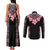 Africa Adenium Multiflorum Flowers Couples Matching Tank Maxi Dress and Long Sleeve Button Shirt Mix Native Tribal Pattern LT9 - Wonder Print Shop