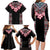 Africa Adenium Multiflorum Flowers Family Matching Long Sleeve Bodycon Dress and Hawaiian Shirt Mix Native Tribal Pattern LT9 - Wonder Print Shop