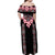 Africa Adenium Multiflorum Flowers Family Matching Off Shoulder Maxi Dress and Hawaiian Shirt Mix Native Tribal Pattern LT9 - Wonder Print Shop