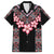 Africa Adenium Multiflorum Flowers Family Matching Puletasi and Hawaiian Shirt Mix Native Tribal Pattern - Wonder Print Shop