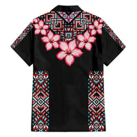 Africa Adenium Multiflorum Flowers Family Matching Puletasi and Hawaiian Shirt Mix Native Tribal Pattern - Wonder Print Shop