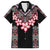 Africa Adenium Multiflorum Flowers Family Matching Summer Maxi Dress and Hawaiian Shirt Mix Native Tribal Pattern - Wonder Print Shop
