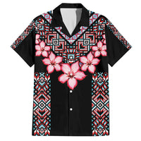 Africa Adenium Multiflorum Flowers Hawaiian Shirt Mix Native Tribal Pattern - Wonder Print Shop