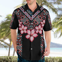 Africa Adenium Multiflorum Flowers Hawaiian Shirt Mix Native Tribal Pattern - Wonder Print Shop