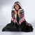 Africa Adenium Multiflorum Flowers Hooded Blanket Mix Native Tribal Pattern