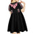 Africa Adenium Multiflorum Flowers Kid Short Sleeve Dress Mix Native Tribal Pattern - Wonder Print Shop