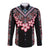 Africa Adenium Multiflorum Flowers Long Sleeve Button Shirt Mix Native Tribal Pattern - Wonder Print Shop