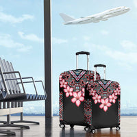 Africa Adenium Multiflorum Flowers Luggage Cover Mix Native Tribal Pattern - Wonder Print Shop