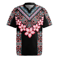 Africa Adenium Multiflorum Flowers Rugby Jersey Mix Native Tribal Pattern - Wonder Print Shop