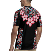 Africa Adenium Multiflorum Flowers Rugby Jersey Mix Native Tribal Pattern - Wonder Print Shop