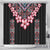 Africa Adenium Multiflorum Flowers Shower Curtain Mix Native Tribal Pattern
