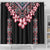 Africa Adenium Multiflorum Flowers Shower Curtain Mix Native Tribal Pattern