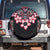 Africa Adenium Multiflorum Flowers Spare Tire Cover Mix Native Tribal Pattern - Wonder Print Shop
