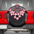 Africa Adenium Multiflorum Flowers Spare Tire Cover Mix Native Tribal Pattern - Wonder Print Shop