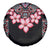 Africa Adenium Multiflorum Flowers Spare Tire Cover Mix Native Tribal Pattern - Wonder Print Shop