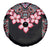 Africa Adenium Multiflorum Flowers Spare Tire Cover Mix Native Tribal Pattern - Wonder Print Shop