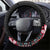 Africa Adenium Multiflorum Flowers Steering Wheel Cover Mix Native Tribal Pattern - Wonder Print Shop