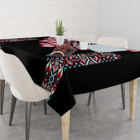 Africa Adenium Multiflorum Flowers Tablecloth Mix Native Tribal Pattern - Wonder Print Shop