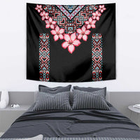 Africa Adenium Multiflorum Flowers Tapestry Mix Native Tribal Pattern - Wonder Print Shop