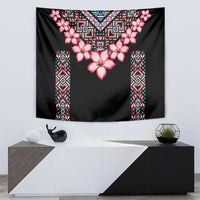Africa Adenium Multiflorum Flowers Tapestry Mix Native Tribal Pattern - Wonder Print Shop